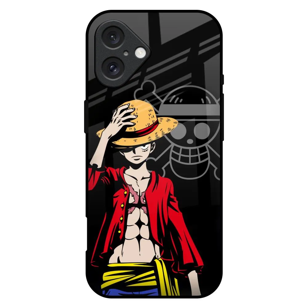 Hat Crew Glass Case for iPhone 16 Plus Sleek Grip Stylish Look