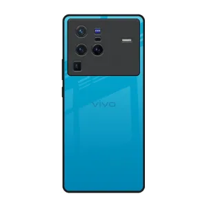 Blue Aqua Glass Case for Vivo X80 Pro 5G Durable Quality