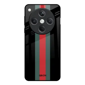 Vertical Stripes Glass Case for Oppo Find X8 5G Soft Edge Detail Luxury Finish Texture