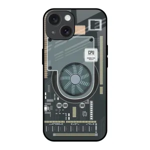 Enhanced grip Motherboard Circuit Glass Case for iPhone 15