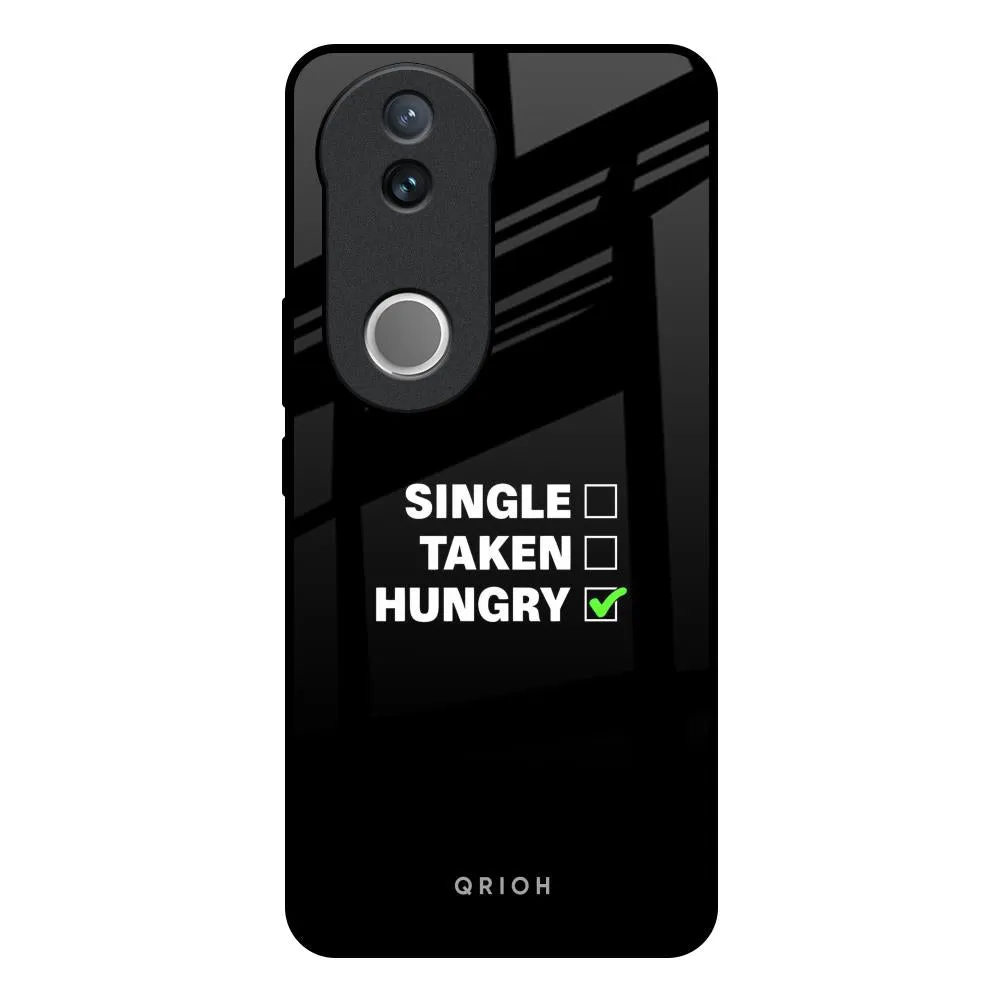 Simple Texture Hungry Glass Case for IQOO Z10R 5G