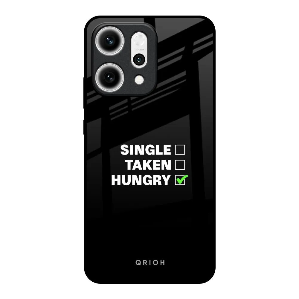 Hungry Glass Case for Oppo Reno14 5G Fashion Look Minimal Surface