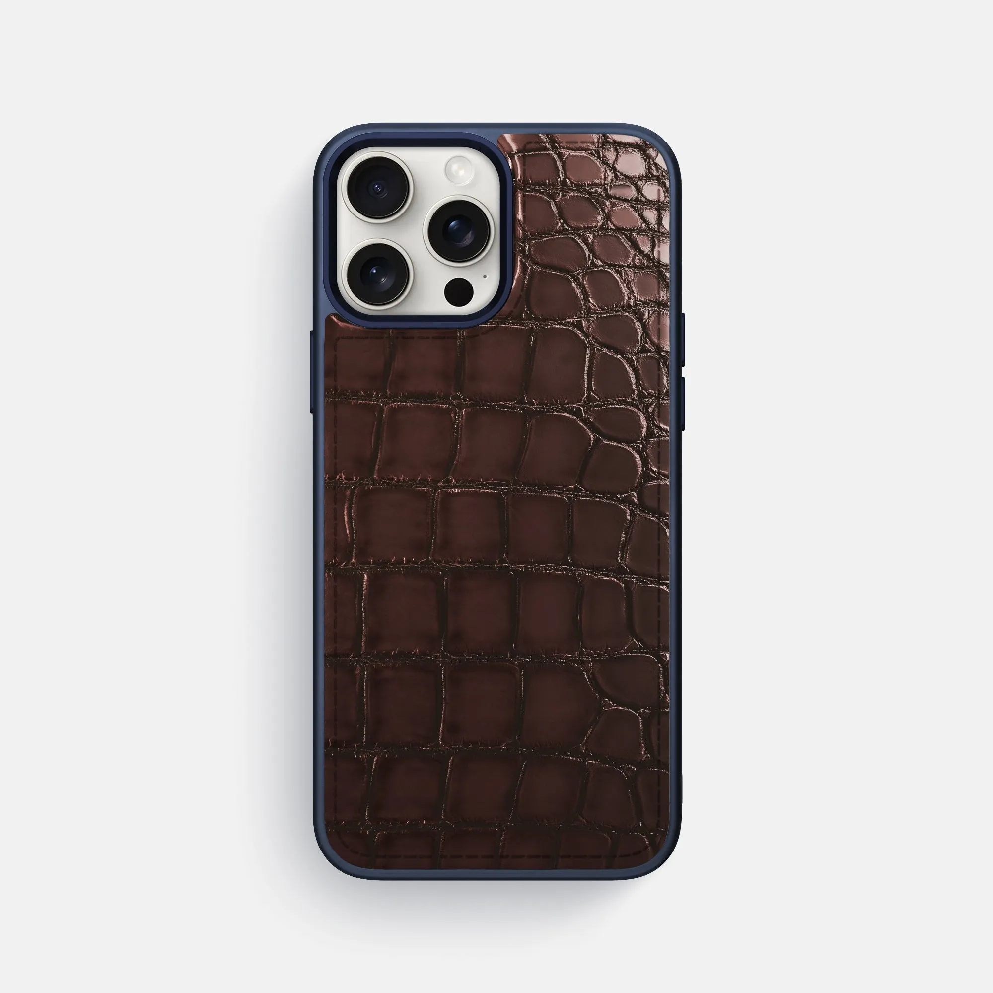 Toned Sport Case For iPhone 16 Pro Max In Patina Alligator Flexible Comfort