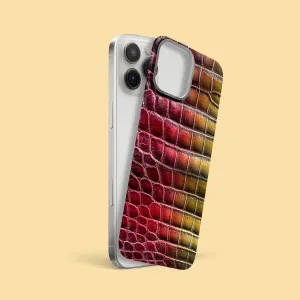 Rugged Build Texture Durable Design MagSafe Mask Sunset For iPhone 16 Pro Max In Alligator