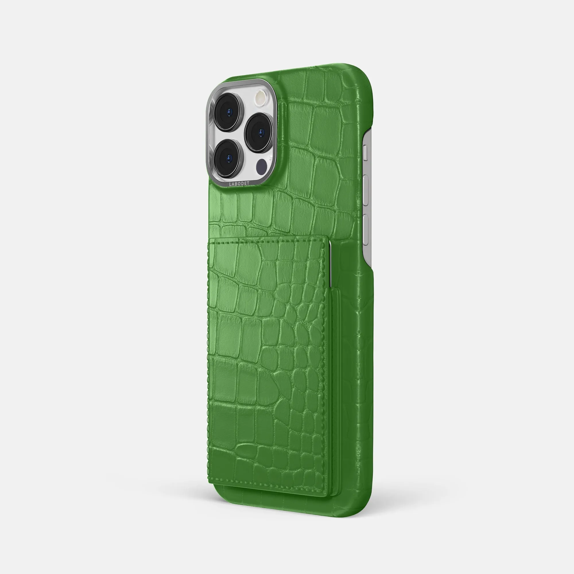 everyday elegance Flexible Pattern Layer Bi-Fold Case For iPhone 16 Pro Max In Alligator