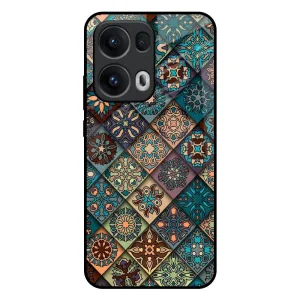 Retro Art Glass Case for Oppo Reno13 Pro 5G Soft Grip Layer