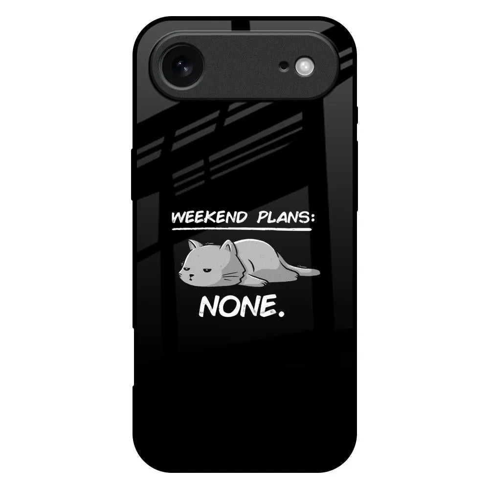 Chic Accessory Weekend Plans Glass Case for iPhone 17 Air