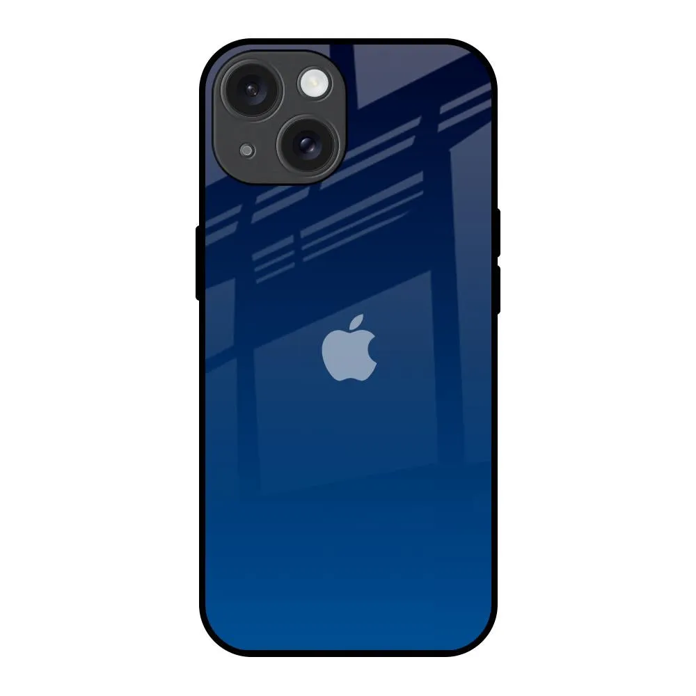 Rugged Texture Design Smooth Outline Very Blue Glass Case for iPhone 15