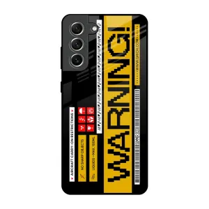 Aircraft Warning Glass Case for Samsung Galaxy S21 FE 5G Premium Edge Design Easy Grip