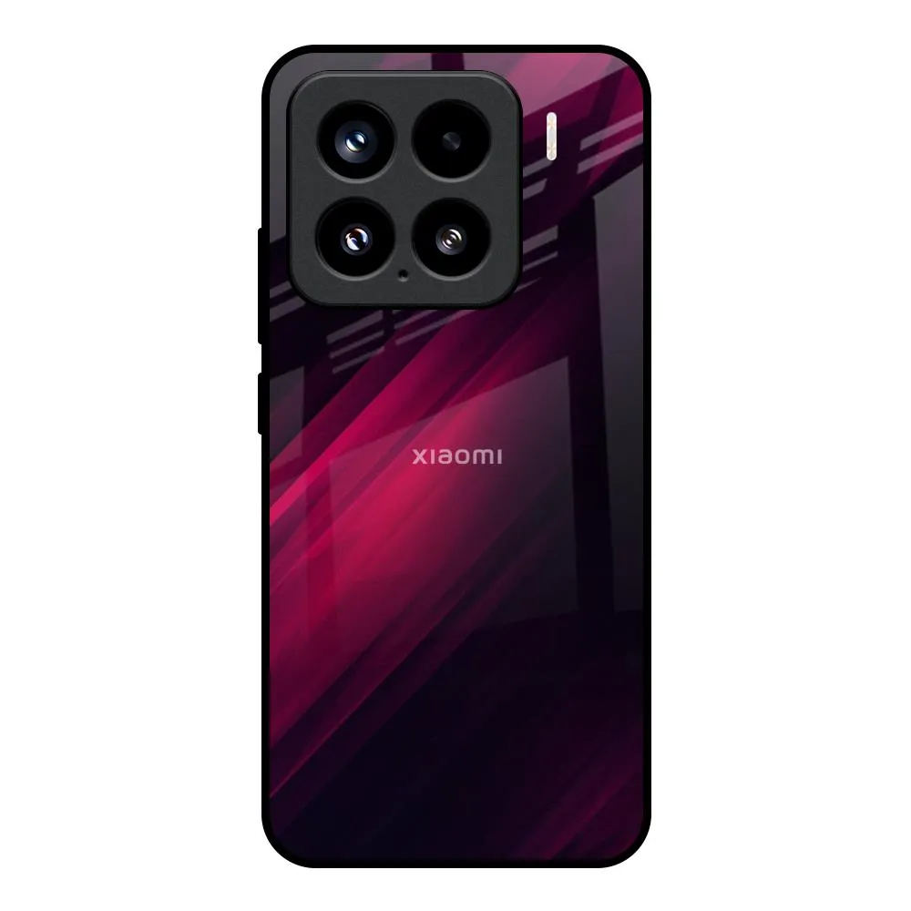 Hybrid Build Razor Black Glass Case for Mi 15 5G