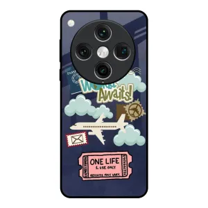 Minimal Surface Layer Tour The World Glass Case For Oppo Find x8 Pro