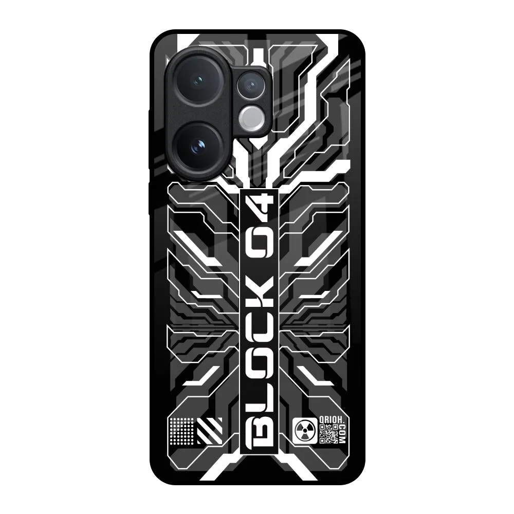 Monochrome Magic Glass Case for Vivo V60 5G Slim Profile