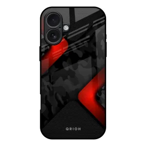 Modern Camo Abstract Glass Case for iPhone 17 Practical Look