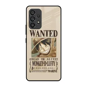 Luffy Wanted Glass Case for Samsung Galaxy A53 5G Smooth Protection