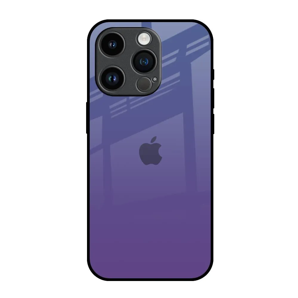 Smooth Shape Indigo Pastel Glass Case For iPhone 14 Pro