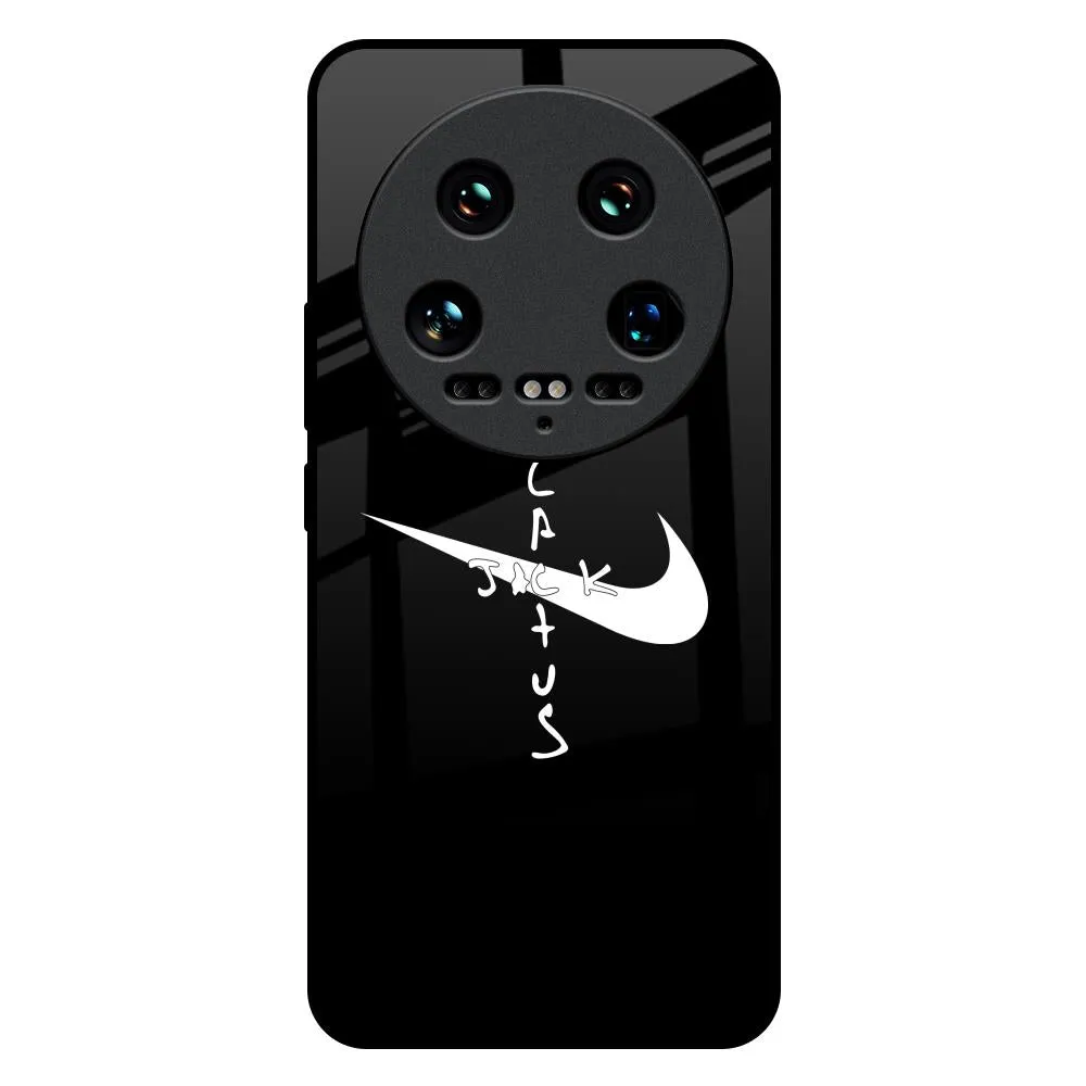 Jack Cactus Glass Case for Mi 14 Ultra 5G Glossy Finish Look Flexible Pattern Texture