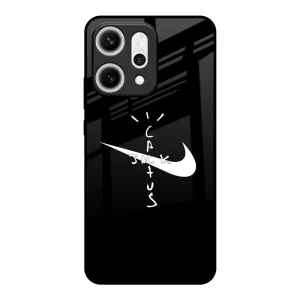 Jack Cactus Glass Case for Oppo Reno14 5G Lightweight Build Quality Trendy Texture Finish