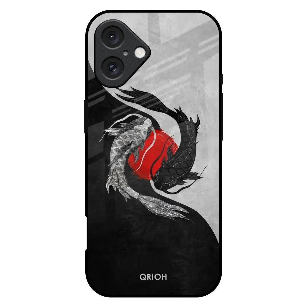 Lightweight Build Japanese Art Glass Case for iPhone 16 Plus