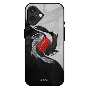 Lightweight Build Japanese Art Glass Case for iPhone 16 Plus