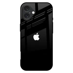 Durable Texture Rugged Feel Jet Black Glass Case for iPhone 16 Plus