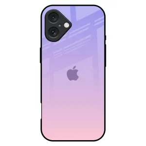 Grip Enhanced Lavender Gradient Glass Case for iPhone 16 Plus