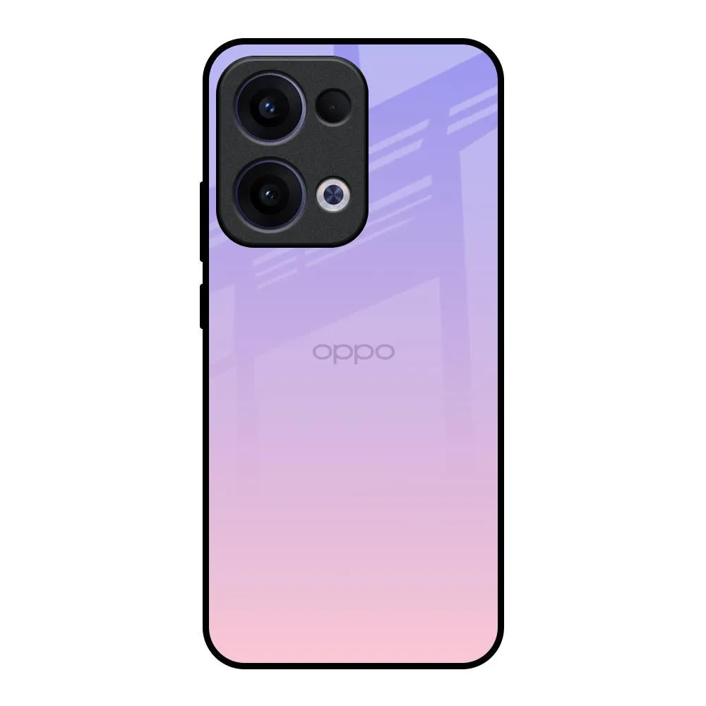 Full Coverage Hybrid Material Lavender Gradient Glass Case for Oppo Reno13 5G