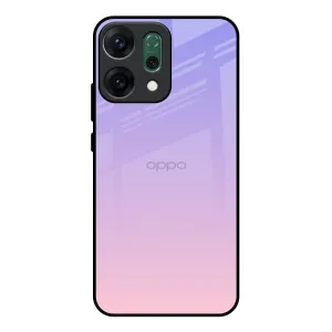 Lavender Gradient Glass Case for Oppo Reno14 Pro 5G Port Protection Daily Carry
