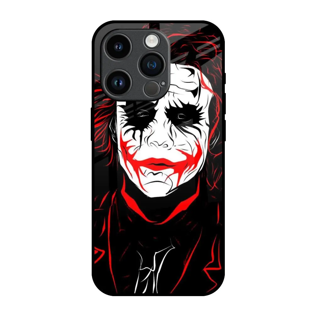 Comfort Build Minimal Pattern Texture Life In Dark Glass Case For iPhone 14 Pro