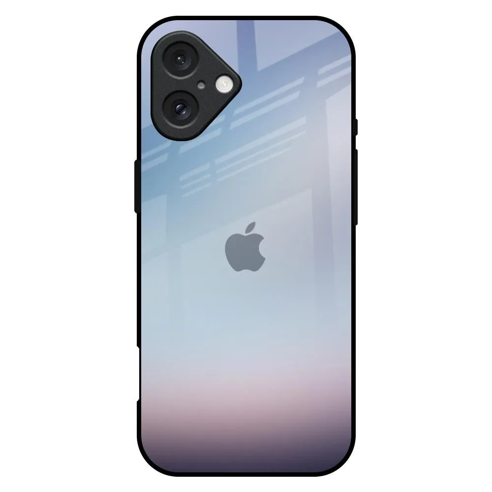 Light Sky Texture Glass Case for iPhone 16 Plus Protective Detail