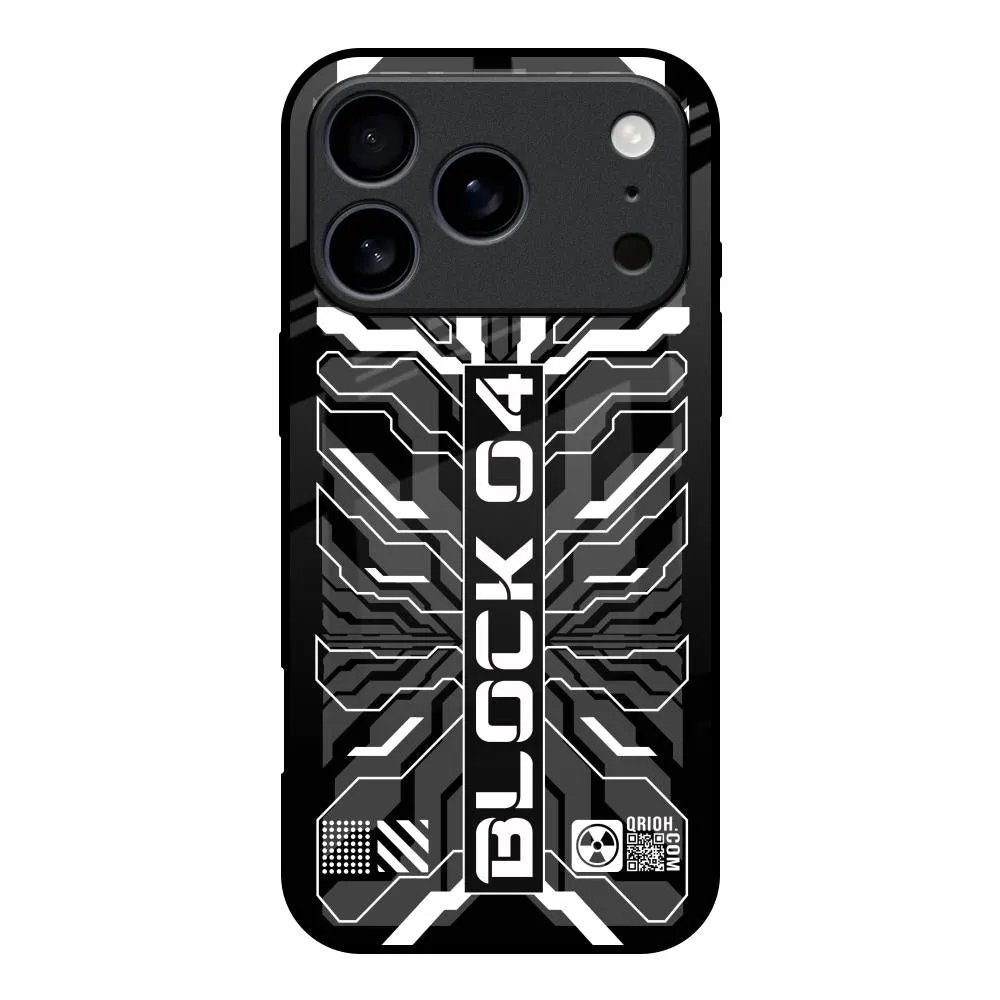 Smooth Form Texture Monochrome Magic Glass Case for iPhone 17 Pro