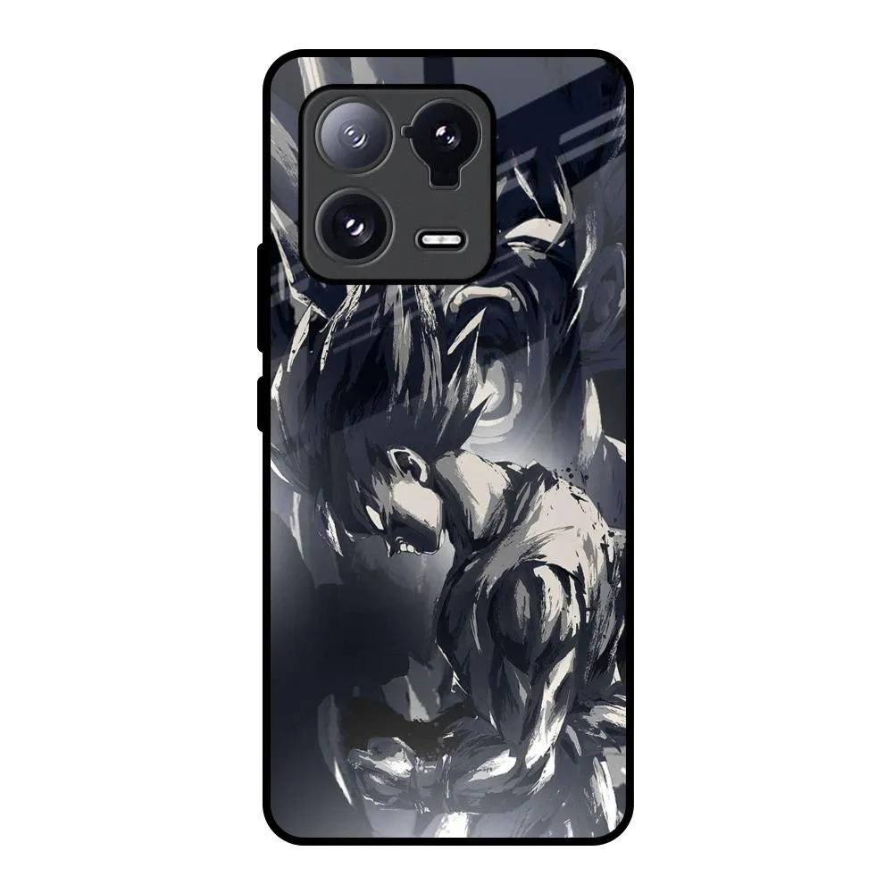 Fashion Look Edge Reinforced Sketch Art DB Glass Case for Mi 13 Pro