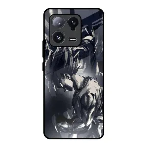 Fashion Look Edge Reinforced Sketch Art DB Glass Case for Mi 13 Pro
