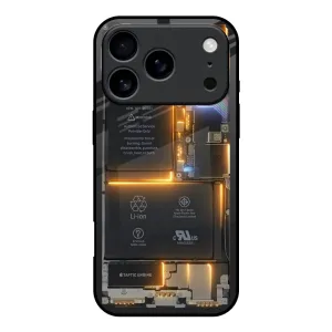 Glow Up Skeleton Glass Case for iPhone 17 Pro Strong Frame Ultra Slim