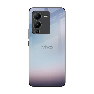 simple design anti dust Light Sky Texture Glass Case for Vivo V25 Pro