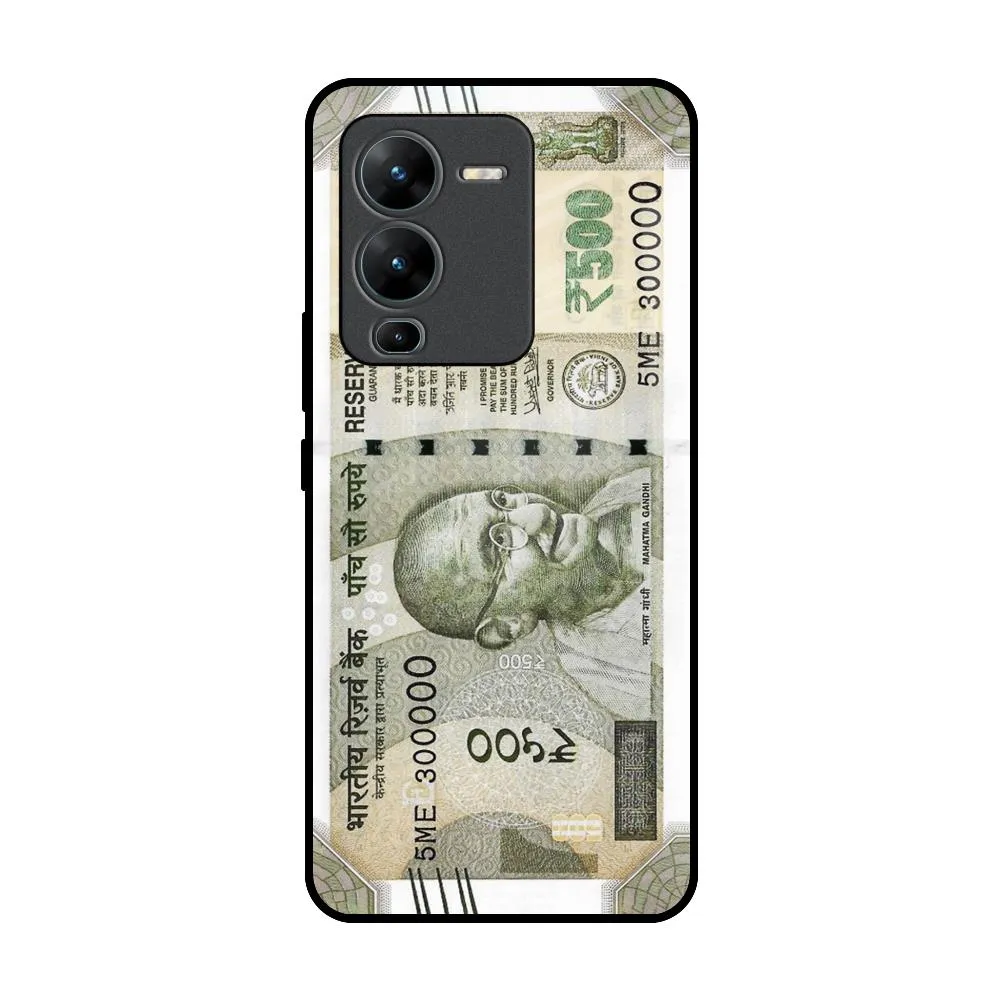 Cash Mantra Glass Case for Vivo V25 Pro Soft Surface Layer Textured Detail