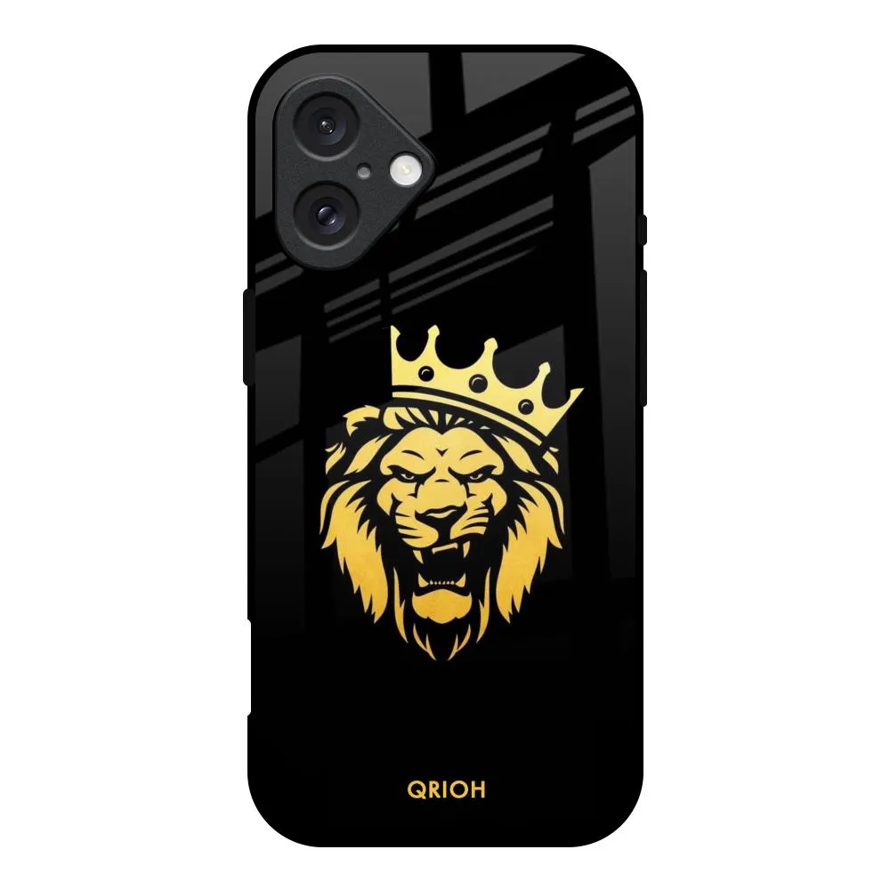Smooth Fit Lion The King Glass Case for iPhone 16