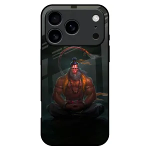 Lord Hanuman Animated Glass Case for iPhone 17 Pro Max Stylish Touch Smooth Detail