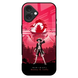 Fashionable Texture Textured Finish Lost In Forest Glass Case for iPhone 16 Plus