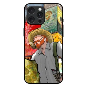 Loving Vincent Glass Case for iPhone 16 Pro Max Shock Cushion