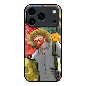 Minimal Comfort Loving Vincent Glass Case for iPhone 17 Pro