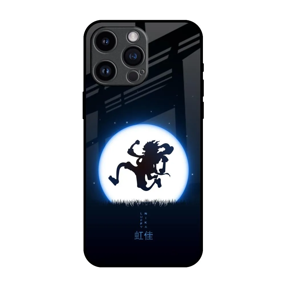 Modern Build Hybrid Material Build Luffy Nika Glass Case for iPhone 14 Pro Max