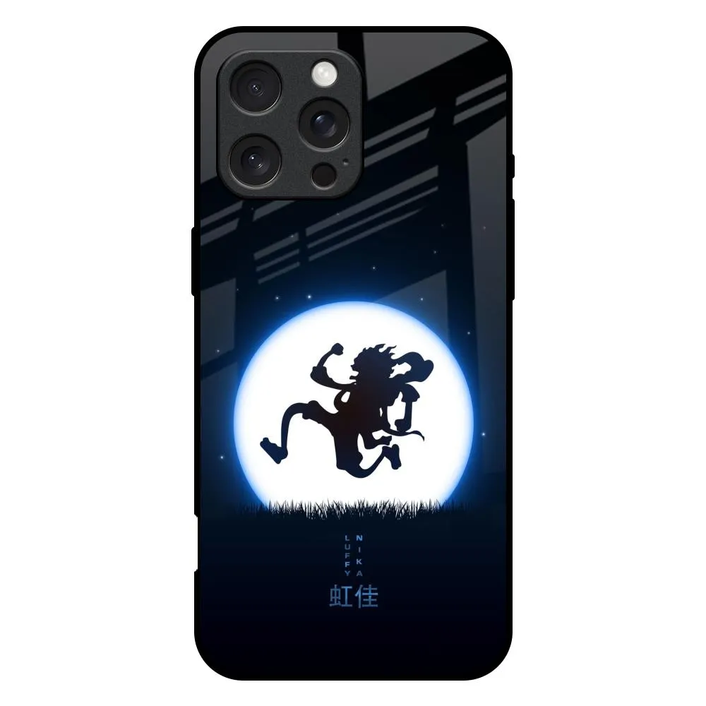 Luffy Nika Glass Case for iPhone 16 Pro Max Gloss Finish