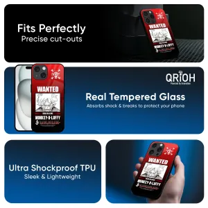 Flexible Comfort Luffy Wanted Glass Case for Apple iPhone 16e