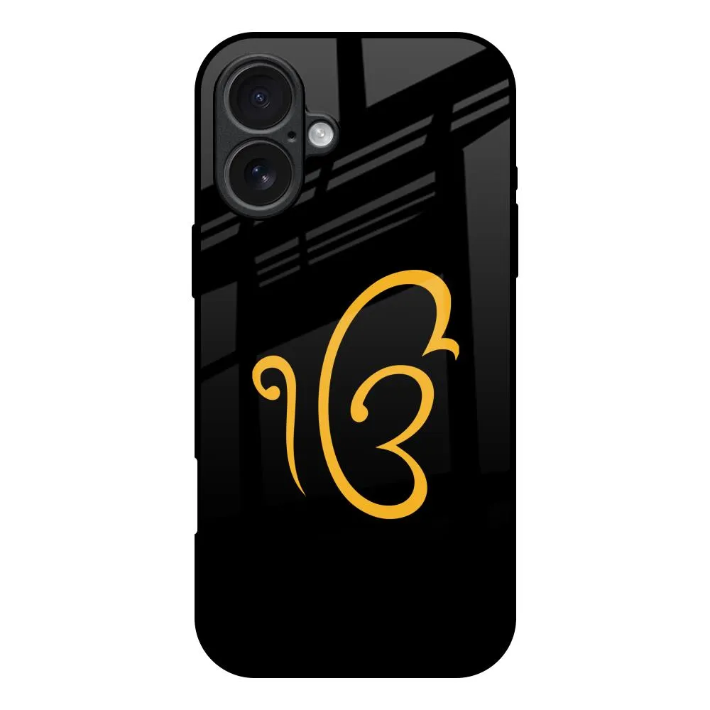 Comfort Edge Layer Luxury Fashion Initial Glass Case for iPhone 17