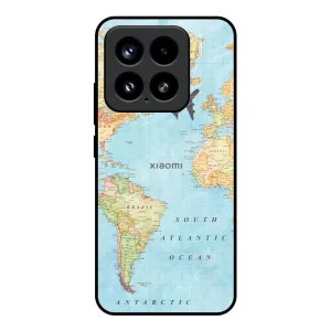 Fly Around The World Glass Case for Mi 15 5G Modern Grip Texture