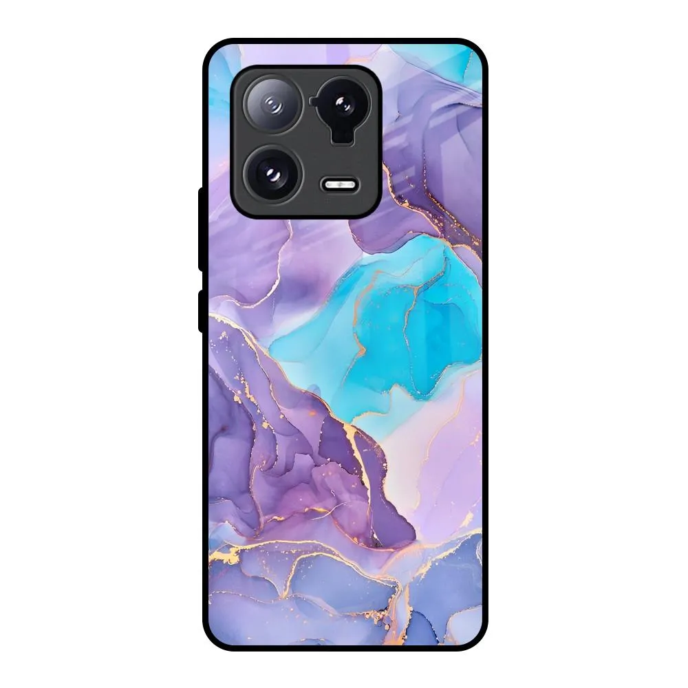 Alcohol ink Marble Glass Case for Mi 13 Pro Customizable Option Sporty Design