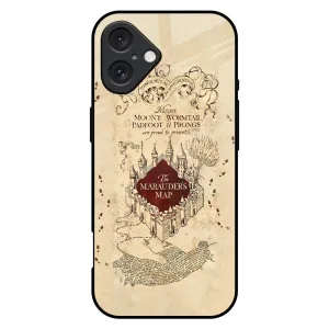 Everyday Function Magical Map Glass Case for iPhone 16 Plus