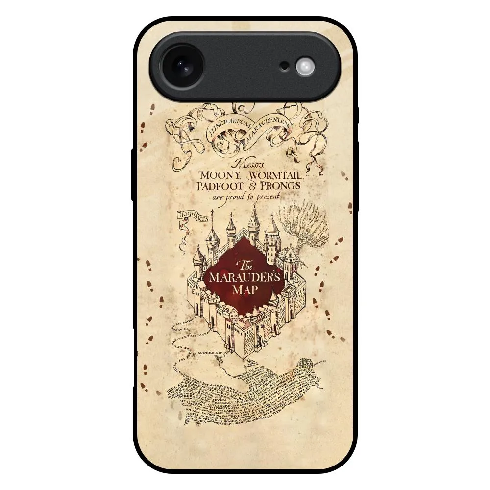 Magical Map Glass Case for iPhone 17 Air Compact Edge