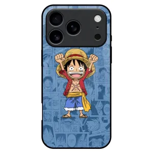 Elegant Detail Comfort Edge Layer Chubby Anime Glass Case for iPhone 17 Pro Max