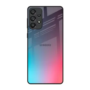 Hybrid Look Rainbow Laser Glass Case for Samsung Galaxy A73 5G